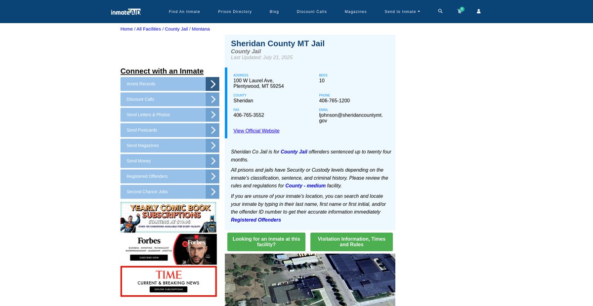 Preview of inmateaid.com