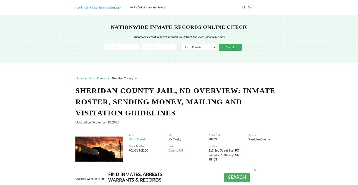 Preview of northdakotaprisonroster.org