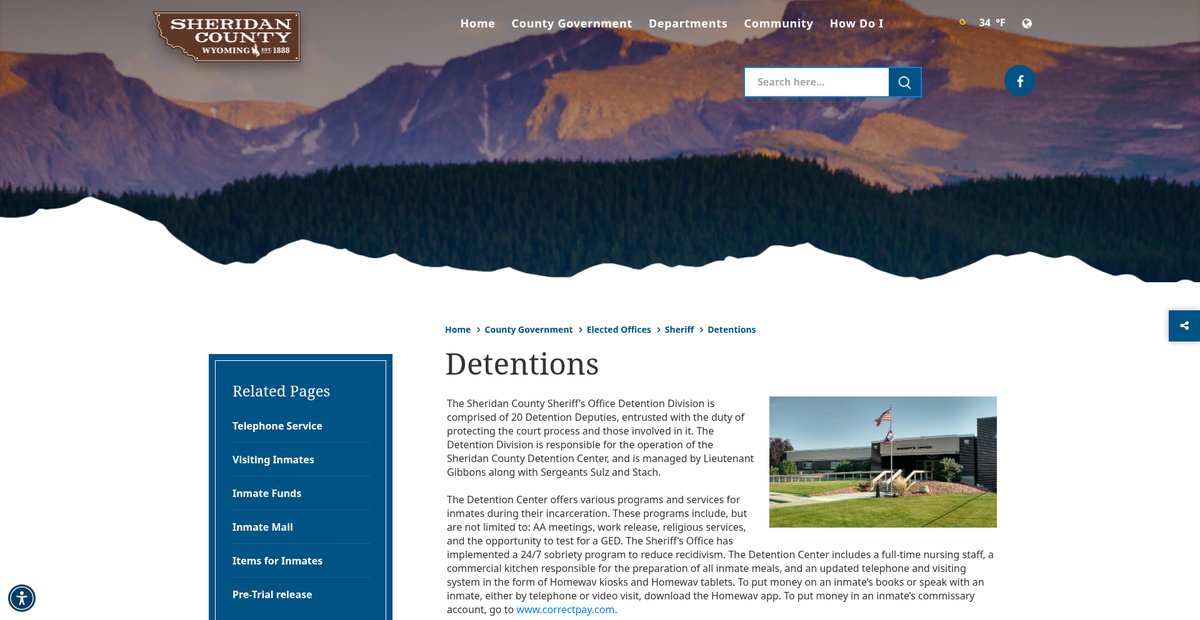 Preview of sheridancountywy.gov