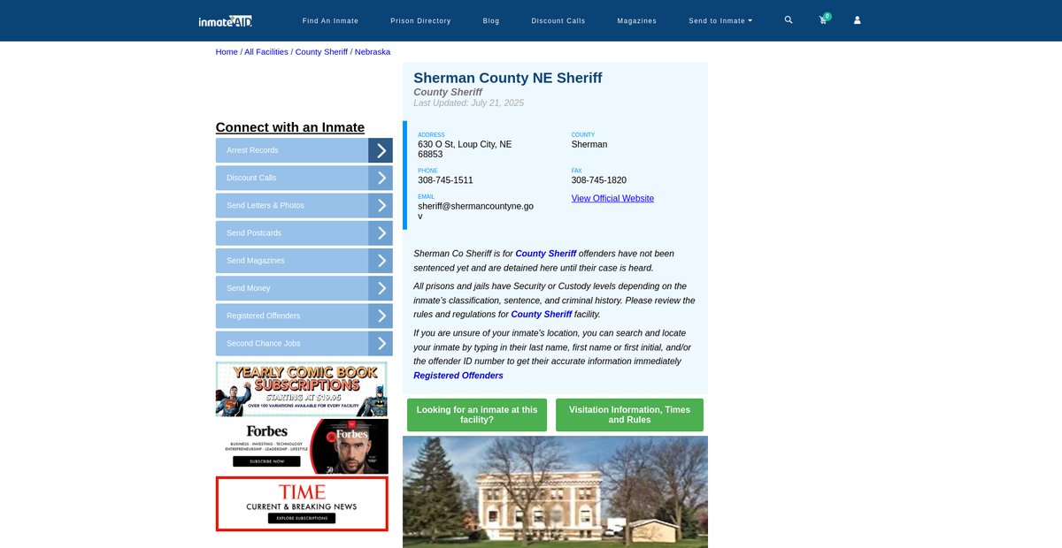 Preview of inmateaid.com