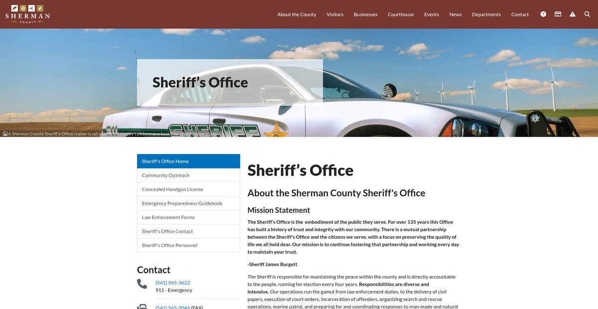 Preview of co.sherman.or.us