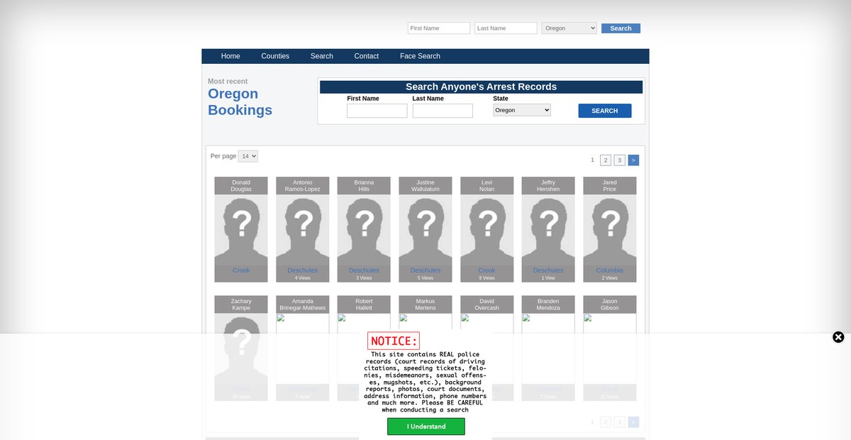 Preview of oregon.arrests.org