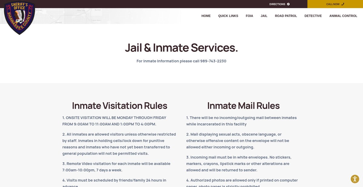 Preview of sheriff.shiawassee.net