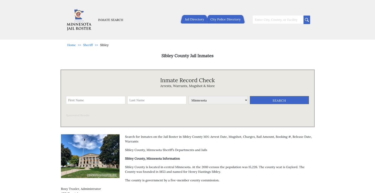 Preview of minnesotajailroster.com