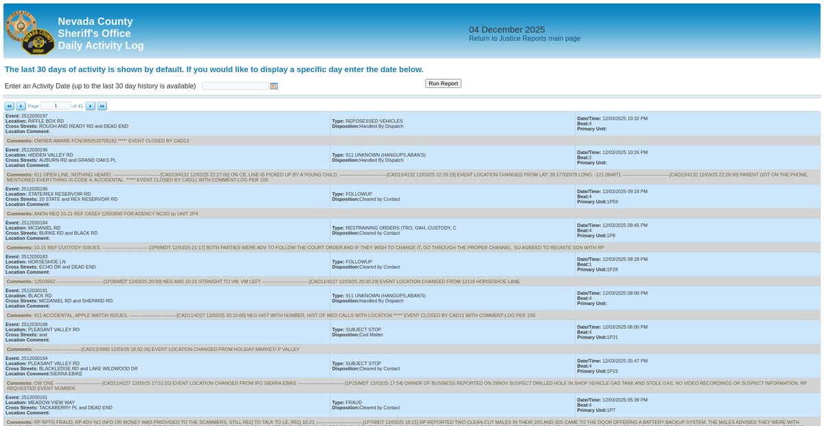 Preview of reports.nevcounty.net