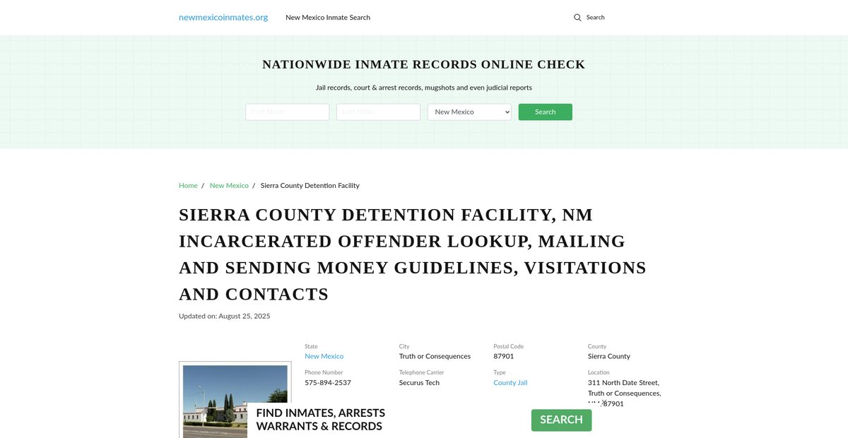 Preview of newmexicoinmates.org