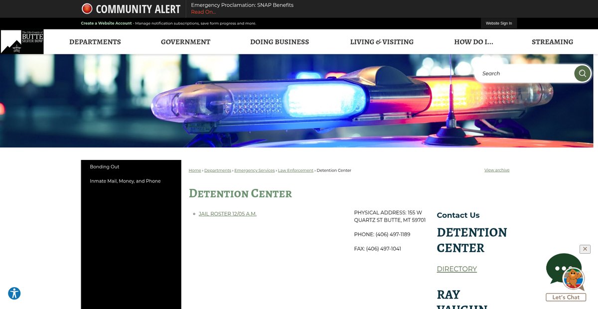 Preview of co.silverbow.mt.us