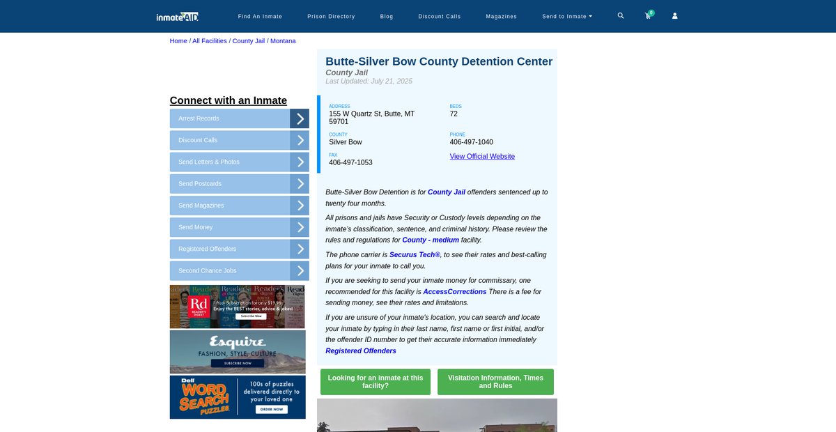 Preview of inmateaid.com