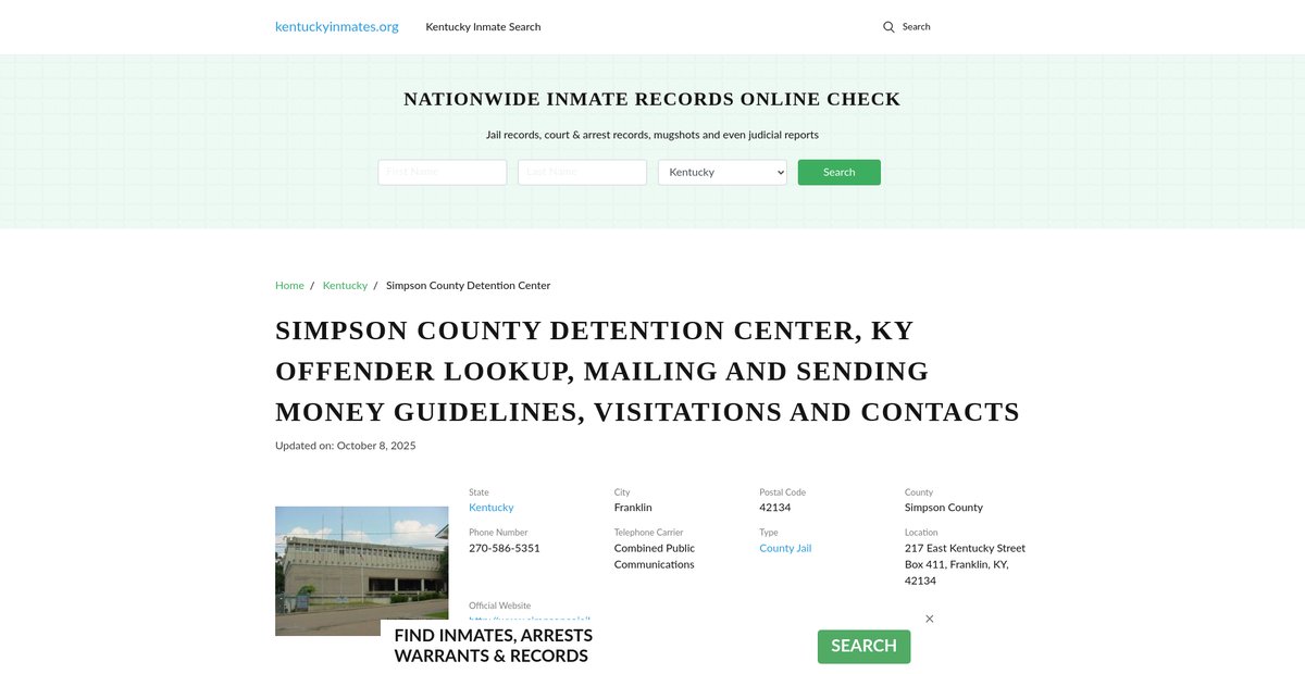 Preview of kentuckyinmates.org