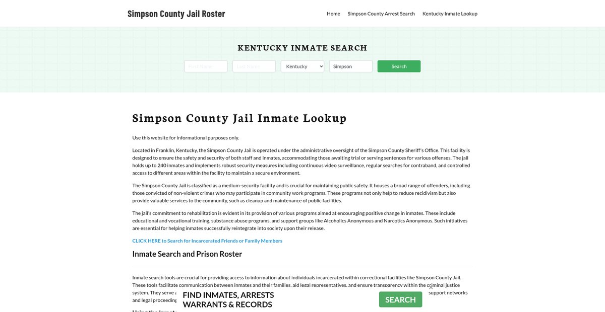Preview of simpsoncountyjail.org
