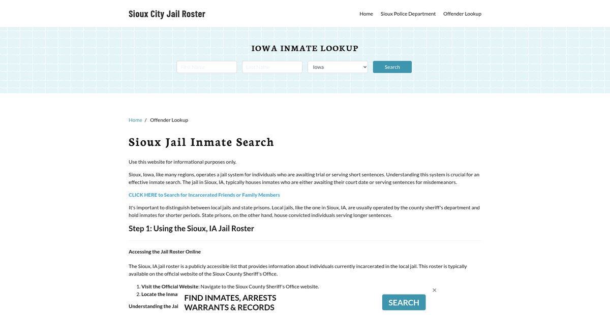 Preview of siouxcityjail.org
