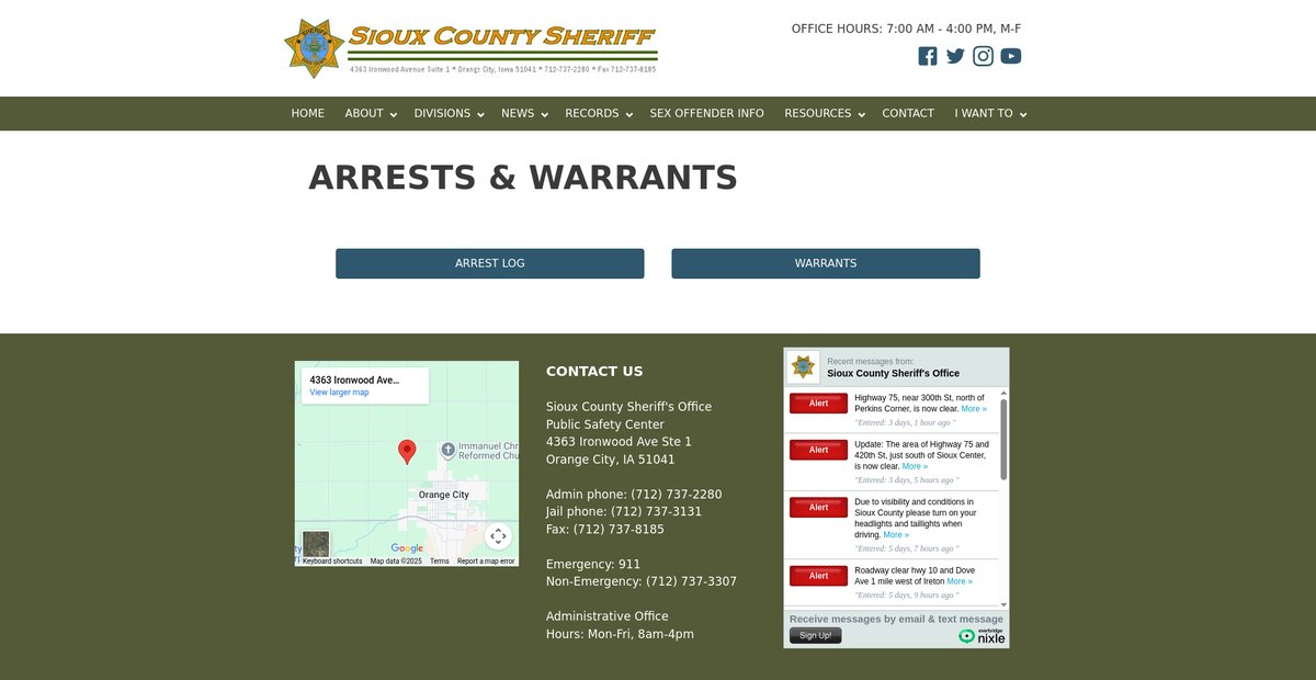 Preview of siouxcountysheriff.com