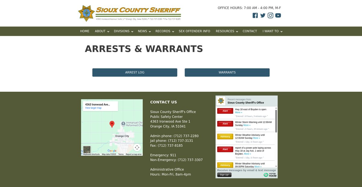 Preview of siouxcountysheriff.com