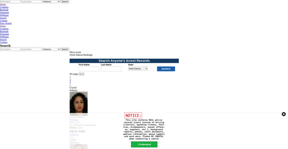 Preview of northdakota.arrests.org