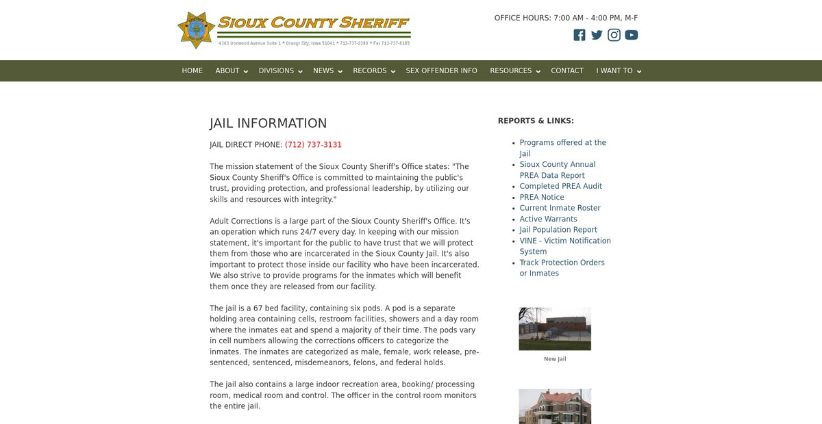 Preview of siouxcountysheriff.com