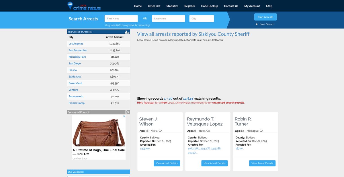 Preview of localcrimenews.com