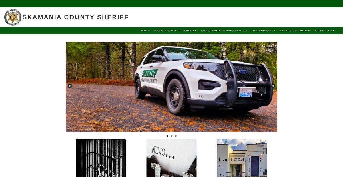 Preview of skamaniasheriff.com