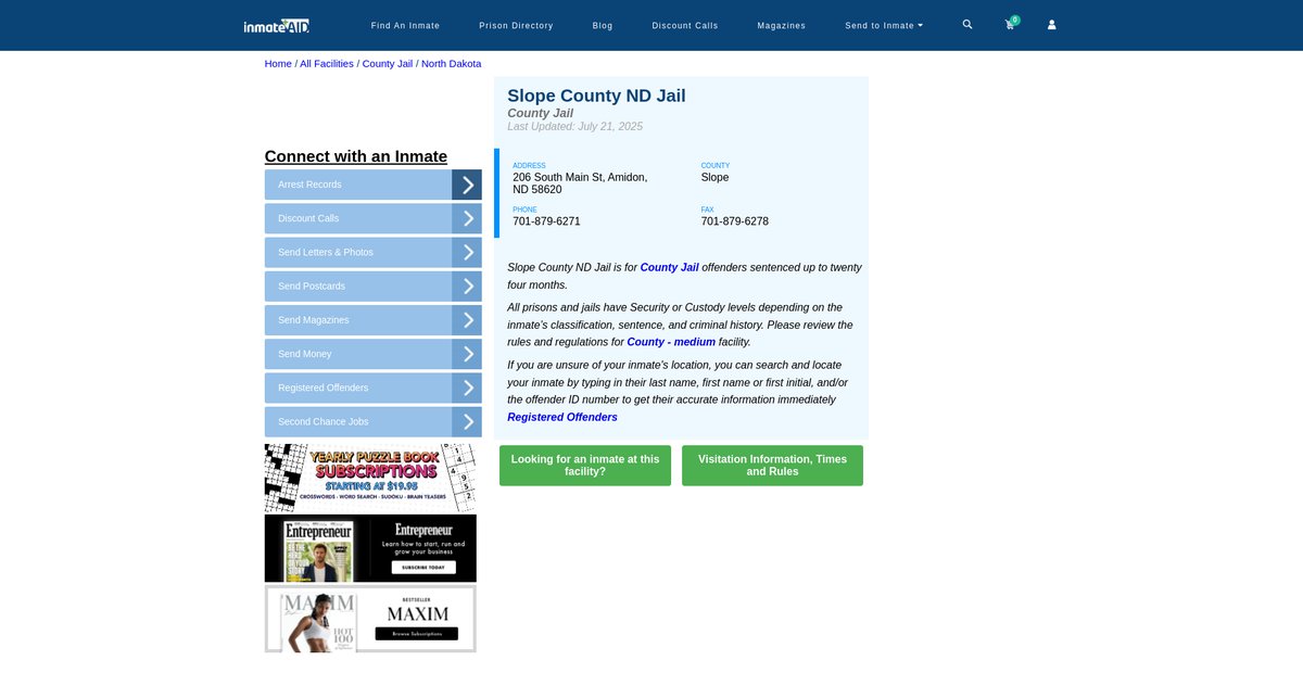 Preview of inmateaid.com