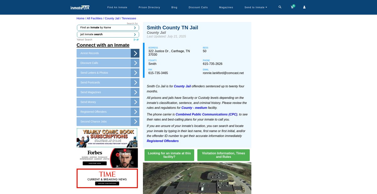 Preview of inmateaid.com