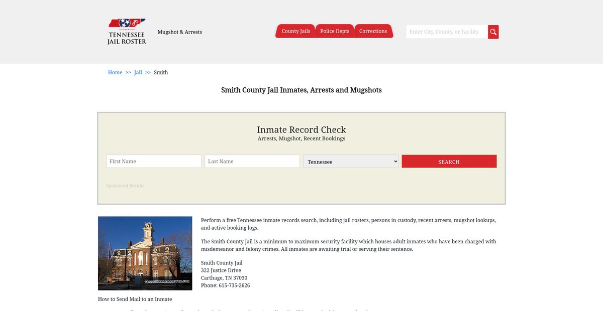 Preview of tennesseejailroster.com