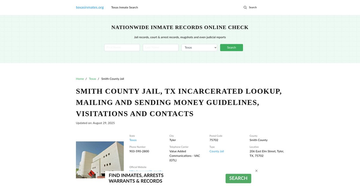 Preview of texasinmates.org