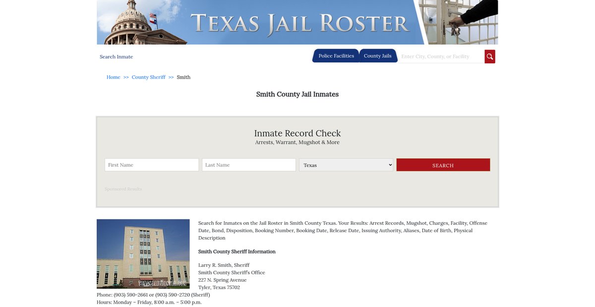 Preview of texasjailroster.com