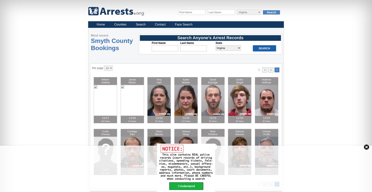 Preview of virginia.arrests.org