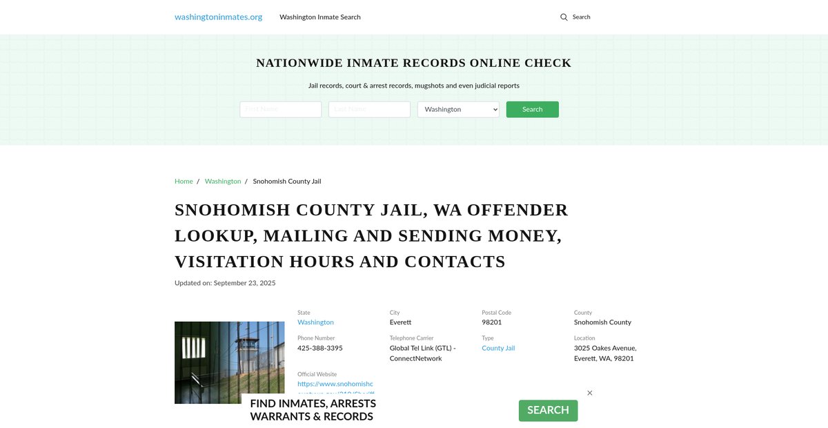 Preview of washingtoninmates.org