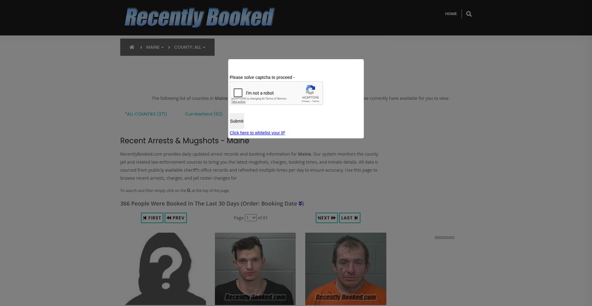 Preview of recentlybooked.com
