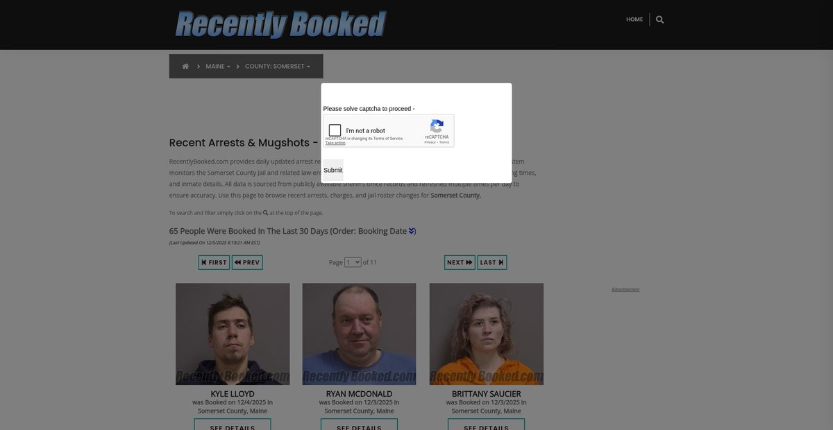 Preview of recentlybooked.com