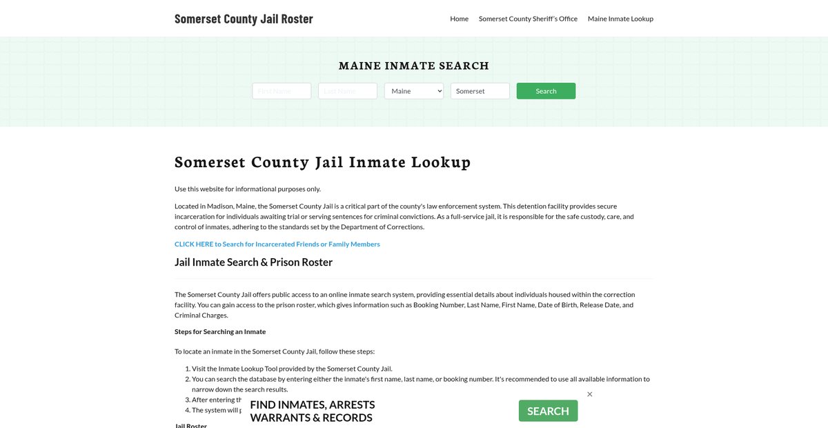 Preview of somersetcountyjail.org