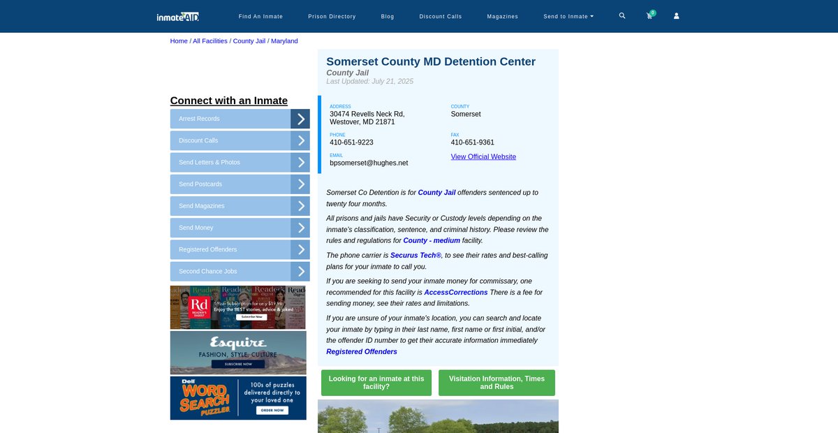 Preview of inmateaid.com