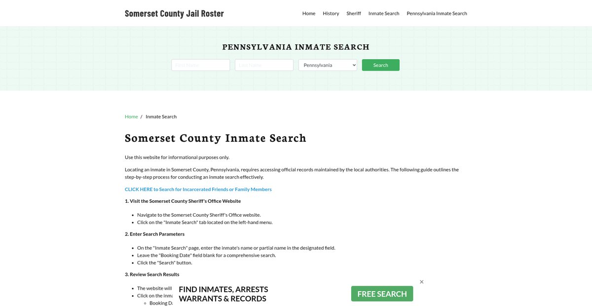 Preview of somersetcountysheriff.com