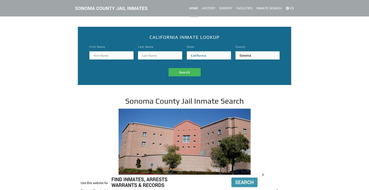 Preview of sonomajailroster.org