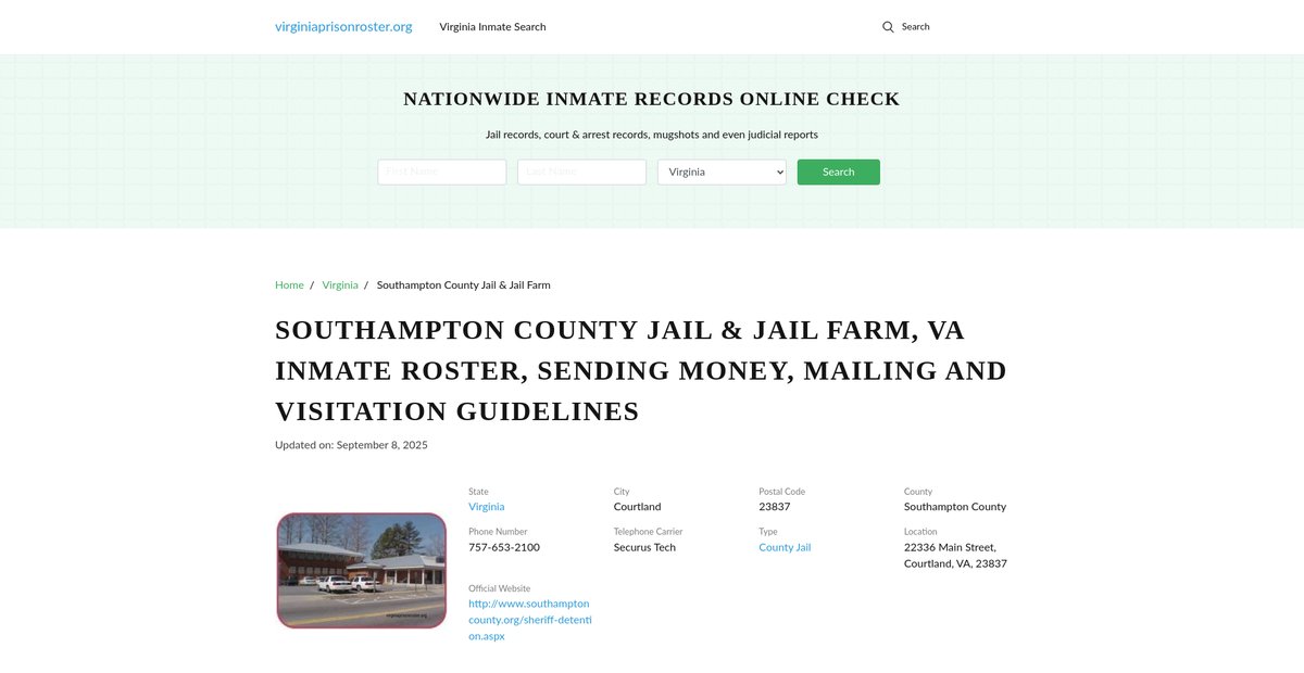 Preview of virginiaprisonroster.org