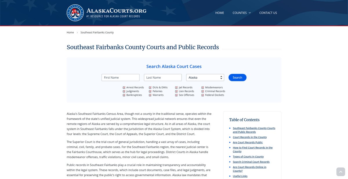 Preview of alaskacourts.org