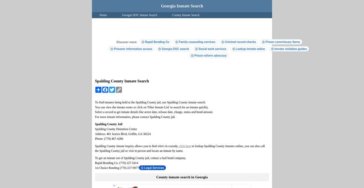Preview of inmatesearchgeorgia.org