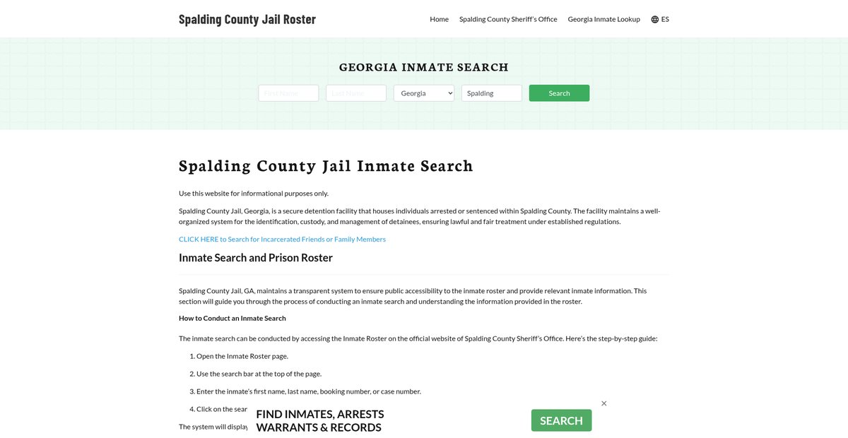 Preview of spaldingcountyjail.org