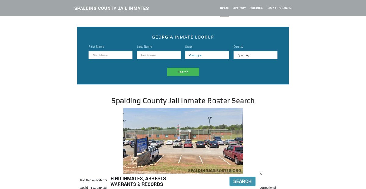 Preview of spaldingjailroster.org