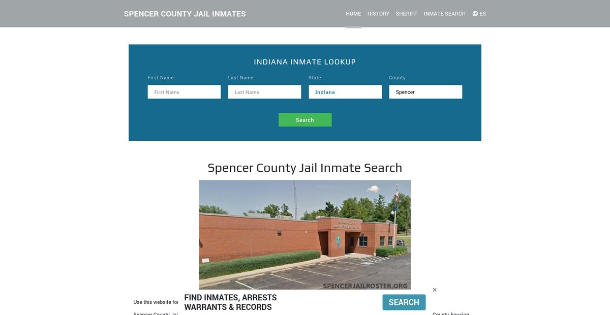 Preview of spencerjailroster.org
