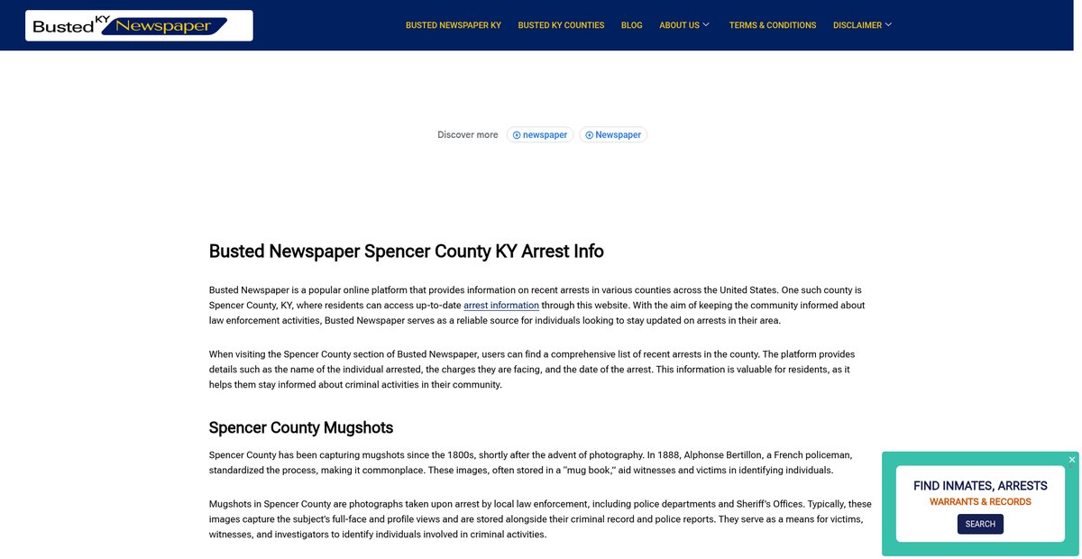 Preview of bustednewspaper-ky.com