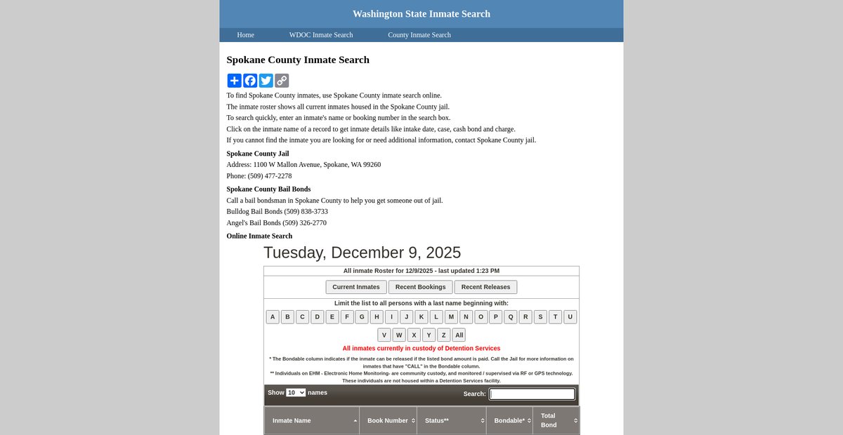 Preview of inmatesearchwashington.org