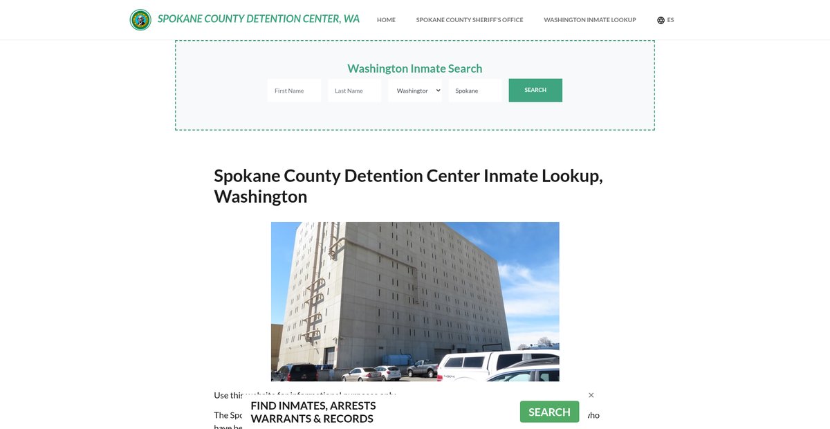 Preview of spokanecountydetentionwa.org