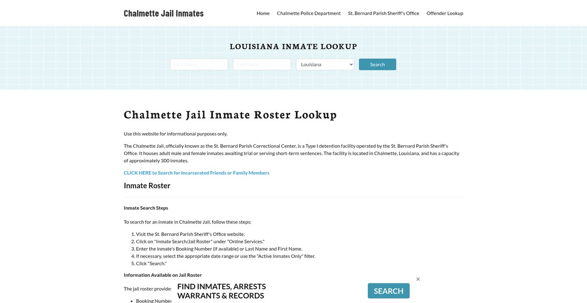 Preview of chalmettejail.org