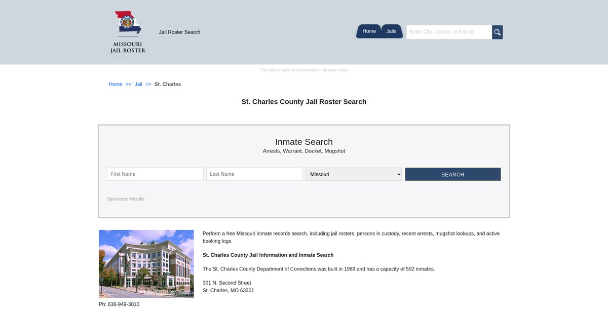 Preview of missourijailroster.com