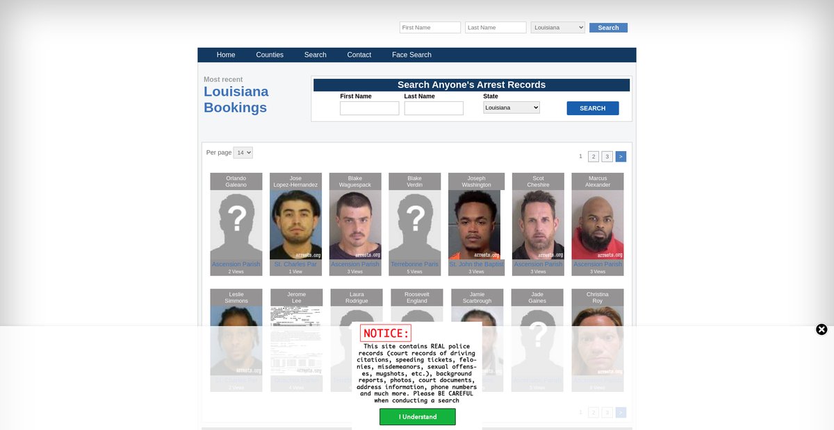 Preview of louisiana.arrests.org