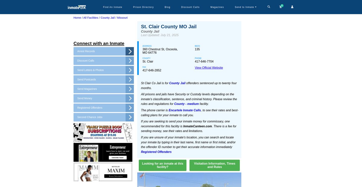 Preview of inmateaid.com