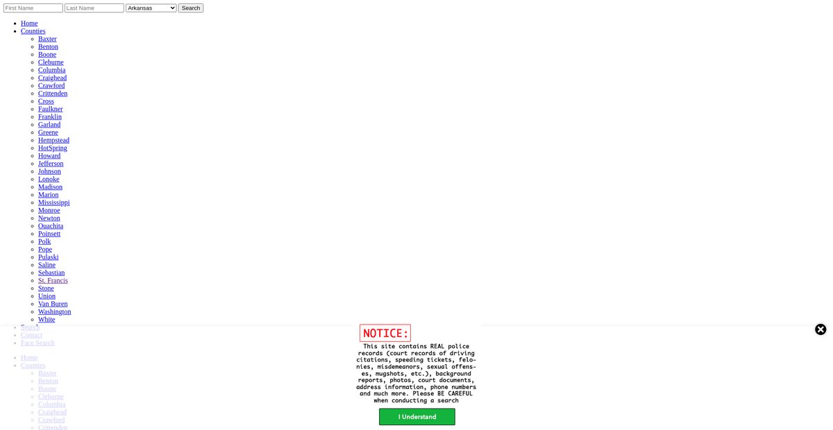 Preview of arkansas.arrests.org