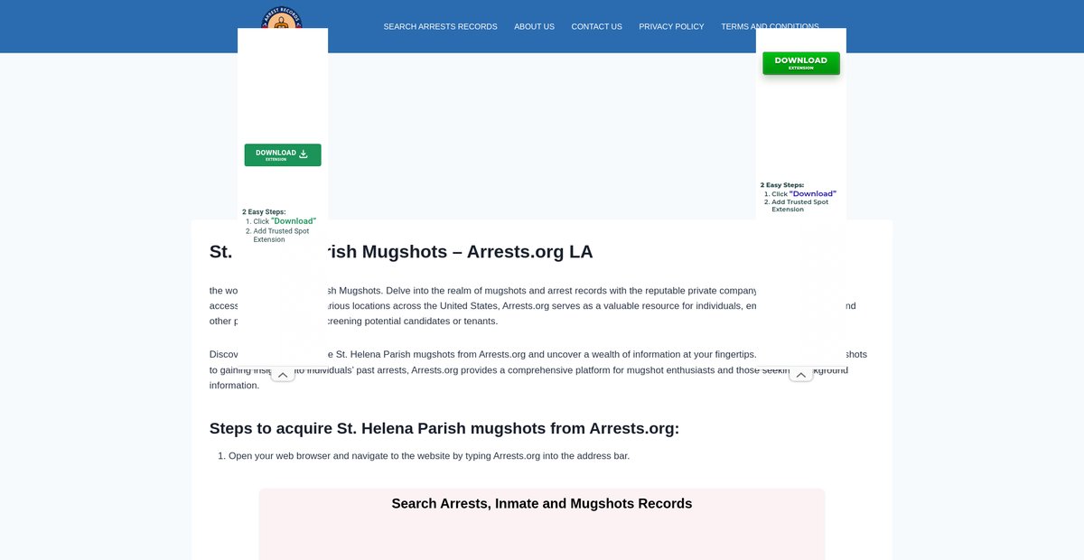Preview of st-helena-parish-mugshots.arrests-org.com