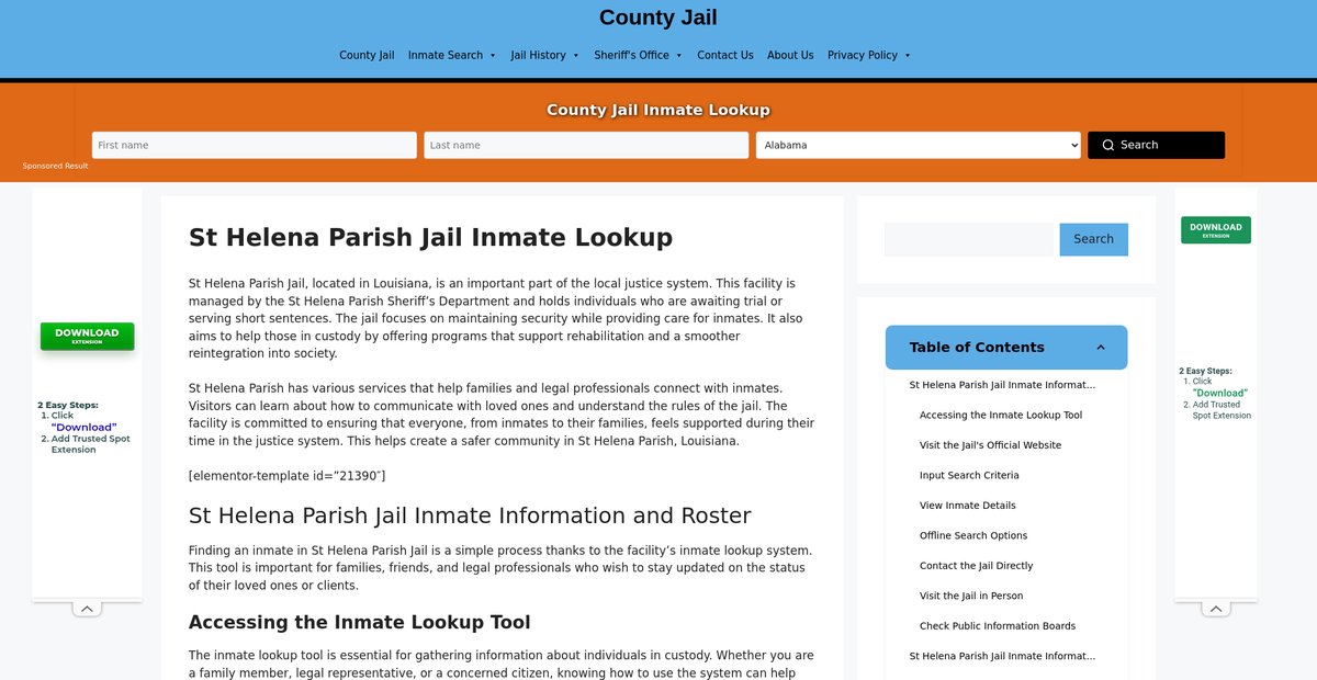 Preview of st-helena-parish.countyjail.org
